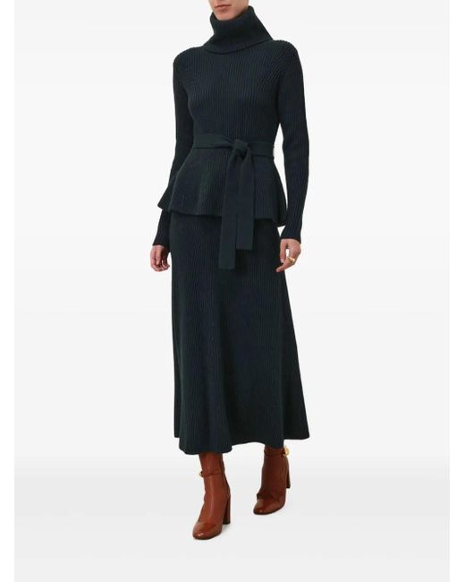 Zimmermann Blue Wool Skirt
