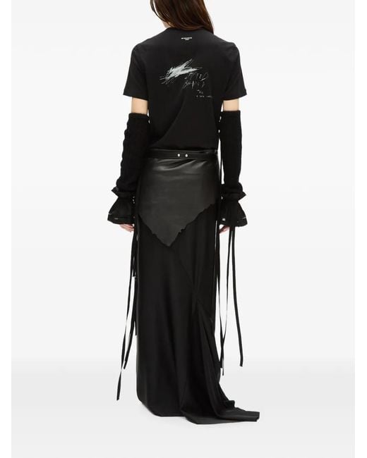 Ann Demeulemeester Black Mea Rib-Knit Gauntlets
