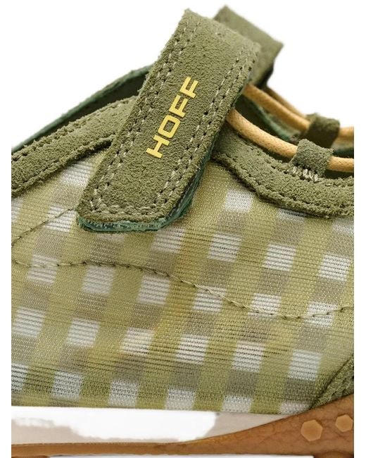 HOFF Green Bridge Gingham-Pattern Touch-Strap Sneakerinas