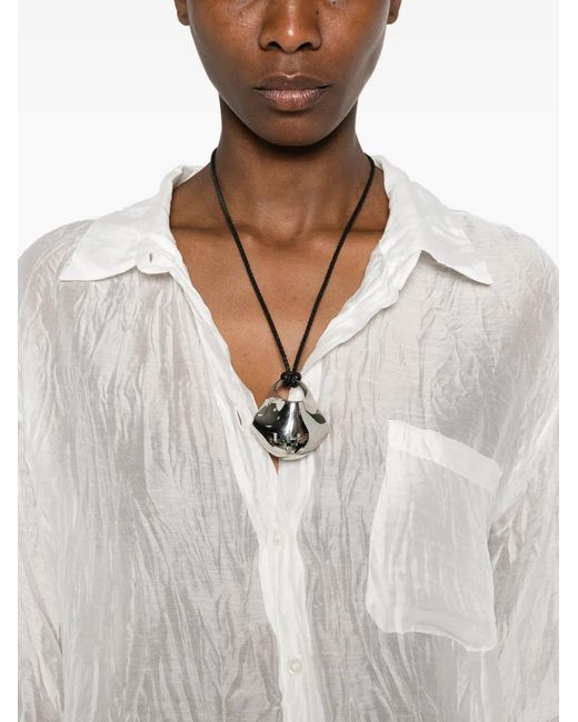 LA PISCINE White Long-Sleeve Shirt