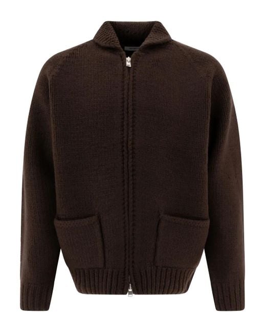 Nonnative Black Zip-Front Patch Pocket Cardigan for men
