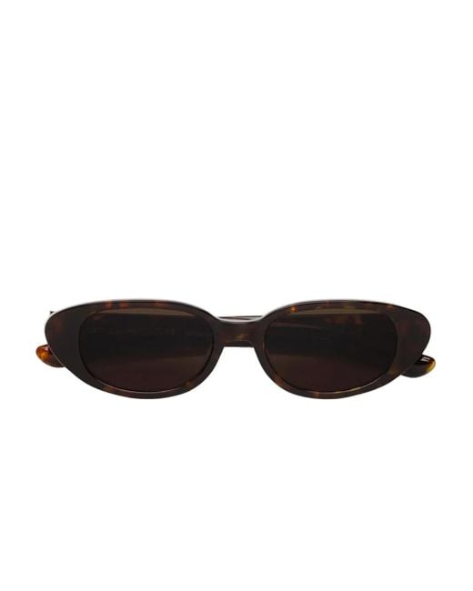 Retrosuperfuture Black Oval Frame Sunglasses
