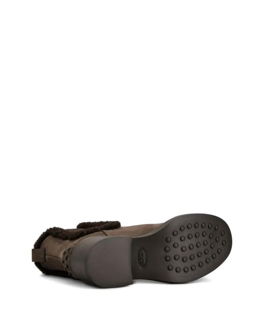 Tod's Brown Gomma T60 73L Calf Leather Tronchetto