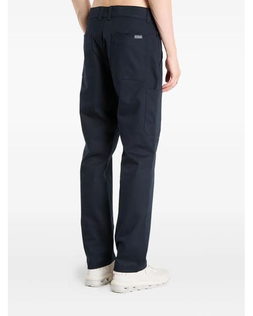 Columbia Blue Logo-Patch Trousers for men