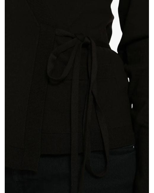 Dolce & Gabbana Black V-Neck Long-Sleeved Sweater