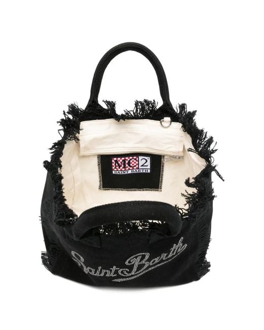 Mc2 Saint Barth Black Colette Tote Bag