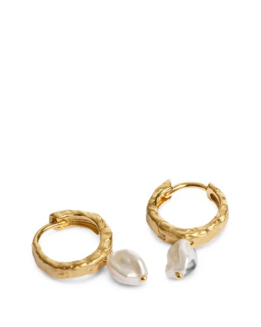 Monica Vinader Metallic Capri Pearl Earrings