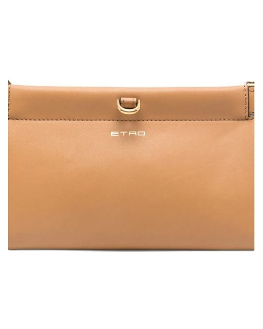 Etro Natural Mini Talk Clutch Bag
