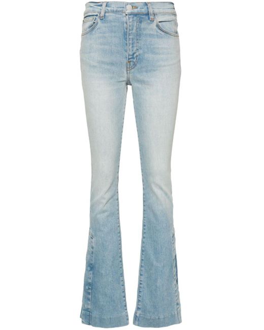 Amiri Blue Halbhohe Bootcut-Jeans