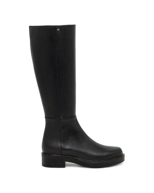 Baldinini Black Platform Knee-High Boots