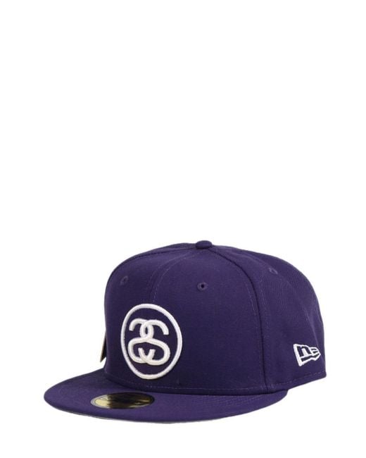 メンズ Stussy X New Era 59fifty Ss Link Cap Blue