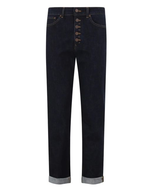 Dondup Blue Button-Fly Jeans