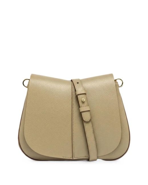 Gianni Chiarini Natural Medium Helena Round Leather Shoulder Bag