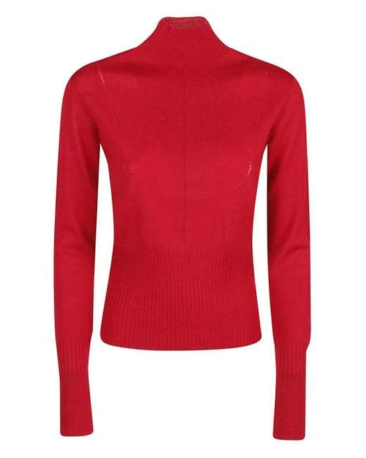 Jersey con cuello alto Patrizia Pepe de color Red