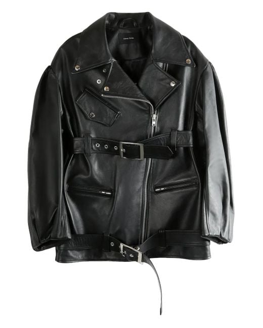 Simone Rocha Leren Jack in het Black