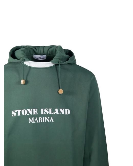 Stone Island Green Felpa for men
