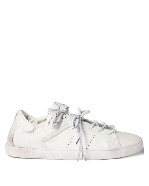 Miu Miu White Deco Leather Sneakers