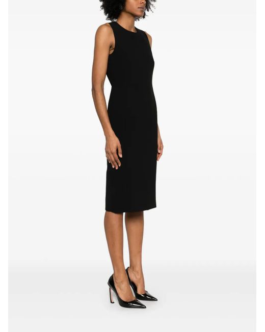 Moschino Black Open-Back Midi Dress