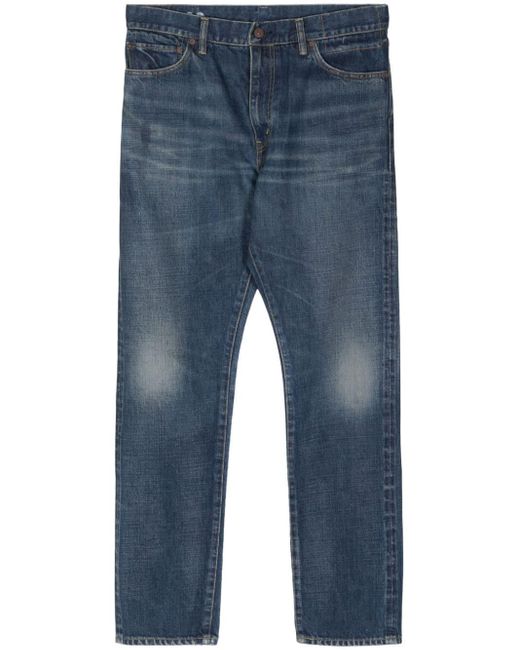 Jeans dritti a vita media di Visvim in Blue da Uomo