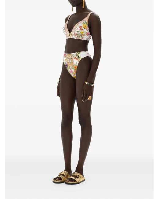 Camilla White Egyptian Rose Bikinihöschen