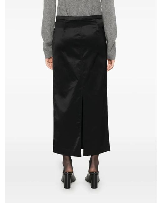 Totême  Straight Midi-Rok in het Black