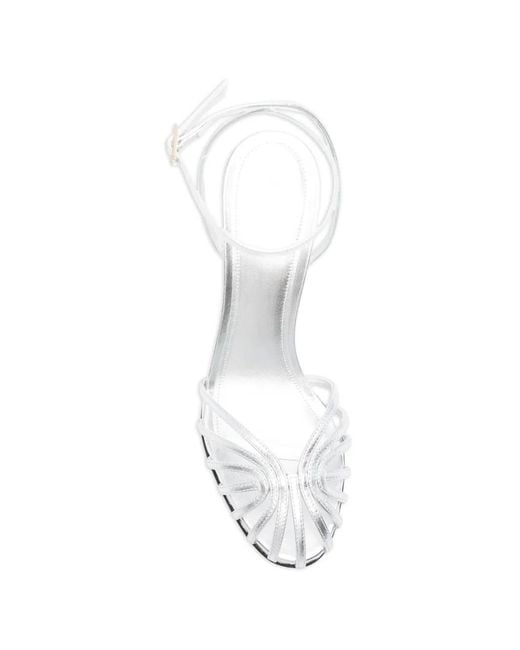 ALEVI White Ankle-Strap Sandals