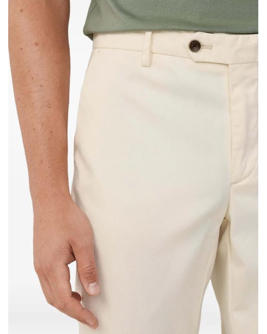 Hackett Natural Sanderson Belt-Loop Trousers for men