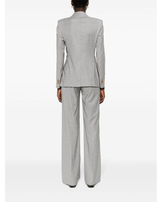 Tagliatore Gray Mélange Double-breasted Suit