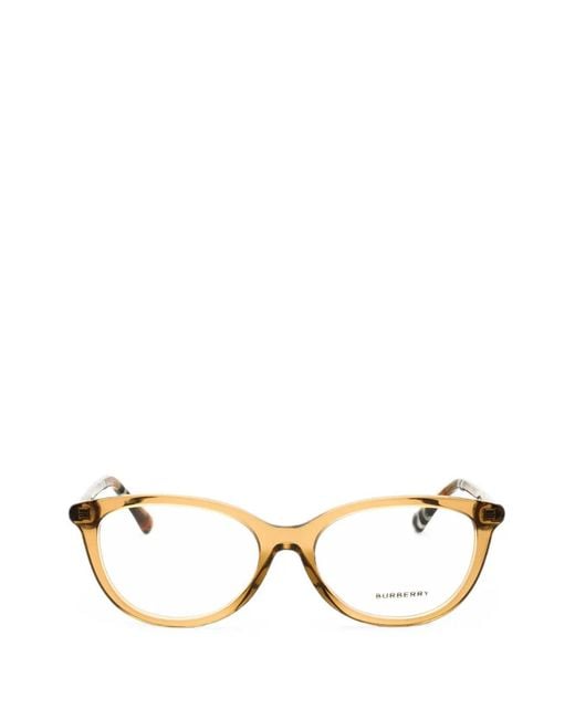 Burberry Metallic Oval-Frame Glasses