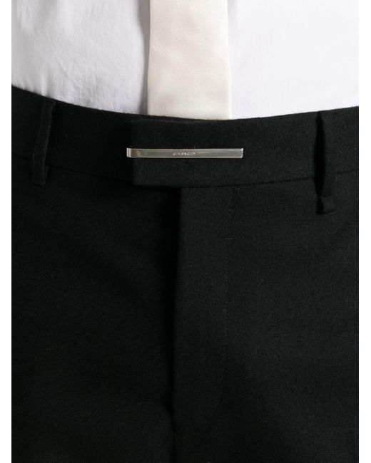 Givenchy Black Tailored Wool Trousers for men