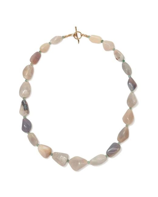 Lizzie Fortunato Metallic Australian-Opal Beaded Necklace