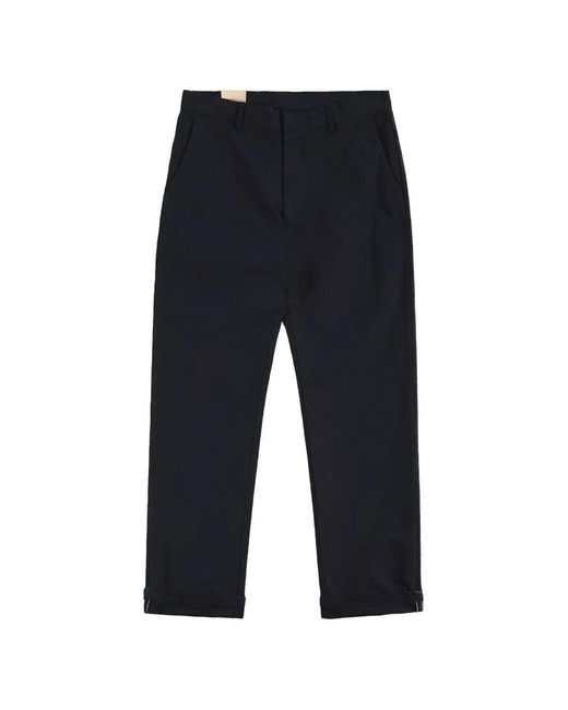 Fortela Blue Side-Pockets Chino Trousers for men