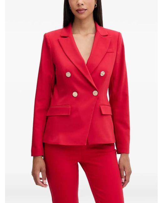 Morgan Red Double-Breasted Blazer