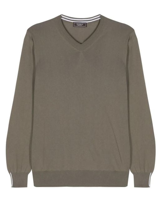 Pull En Coton À Design Nervuré Peserico pour homme en coloris Gray