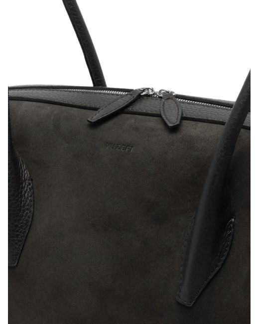 Yuzefi Black Brioche Suede Shoulder Bag