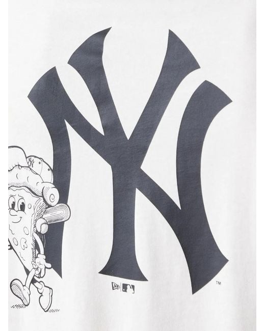 KTZ White New York Yankees Mlb Graphic-Print T-Shirt