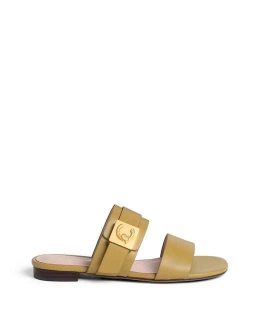 Coccinelle Metallic Standard Farfetch Format: C-Me Lock Buckle-Strap Leather Sandals