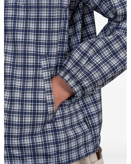 Gramicci Blue Checked Zip Jacket for men