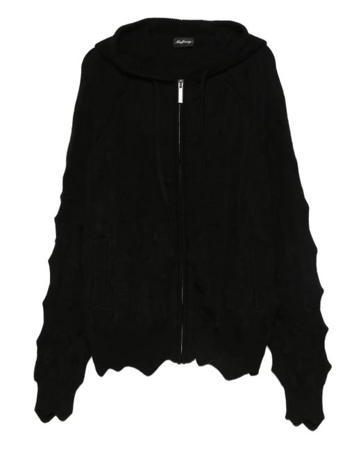 MADFRENZY Black Kapuzenjacke mit Nieten