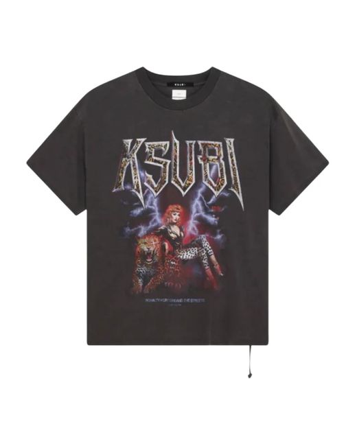 Ksubi Black Kingdom Ekcess Faded T-Shirt for men