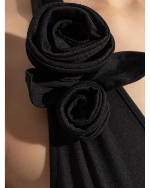 Maillot De Bain À Appliqués Fleurs Coperni en coloris Black