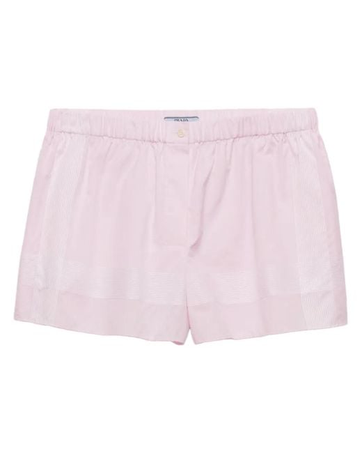 Prada Pink Cotton Shorts