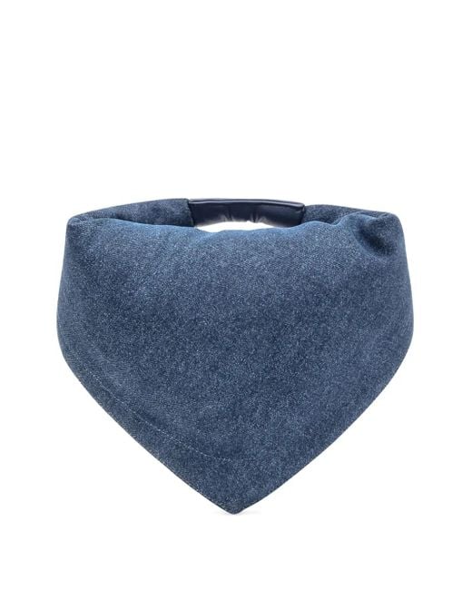 Borsa Tote Tortellino Midi di FEDERICO CINA in Blue
