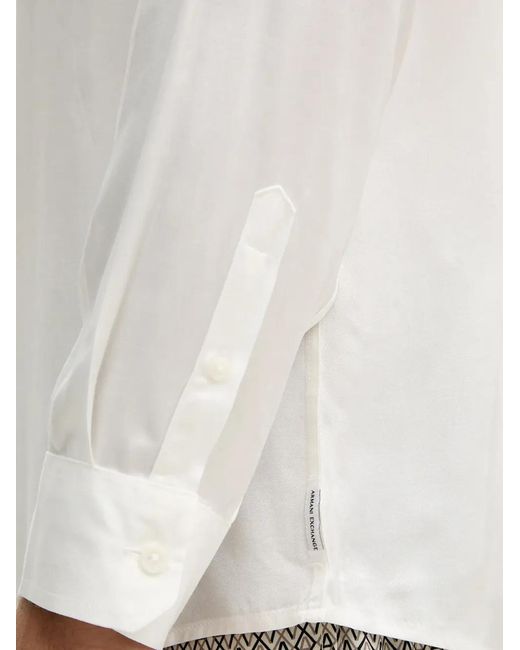 ARMANI EXCHANGE White Buttoned Shirt for men