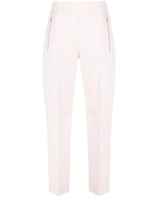 Stella McCartney White Tapered-Leg Trousers