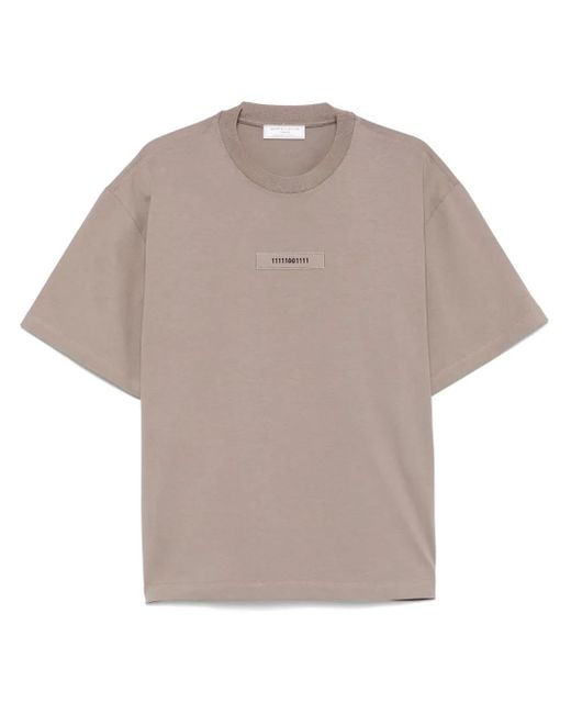 Societe Anonyme Gray Binary-Embroidered T-Shirt