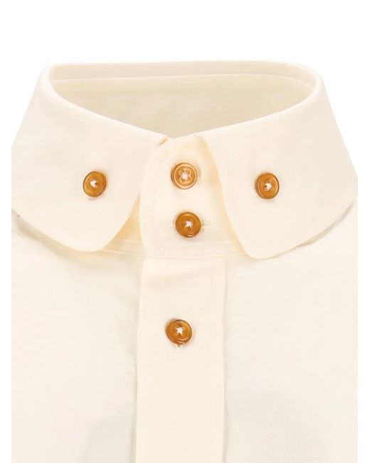 Vivienne Westwood White Two Button Krall Shirt for men