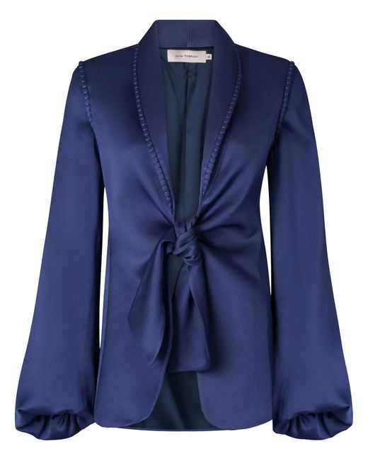 Silvia Tcherassi Blue Leo Blazer