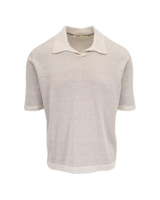 Maurizio Baldassari White Short-Sleeve Knit T-Shirt for men