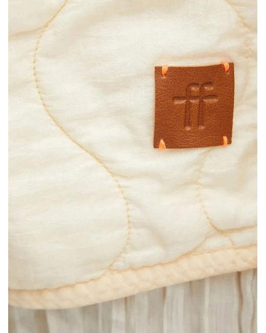 Forte_forte Natural Floral-Embroidered Bomber Jacket